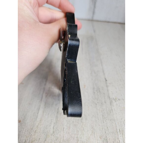 Metal‎ mini black bat dish hanging Halloween home decor figure vintage - Picture 4 of 6